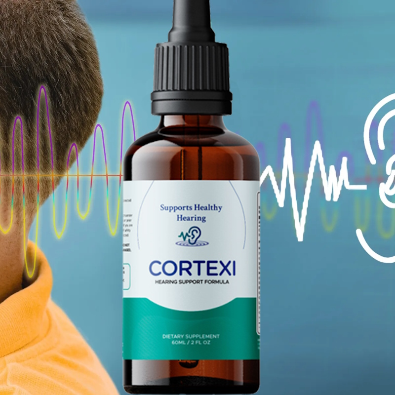 Man enjoying clear hearing with Cortexi drops